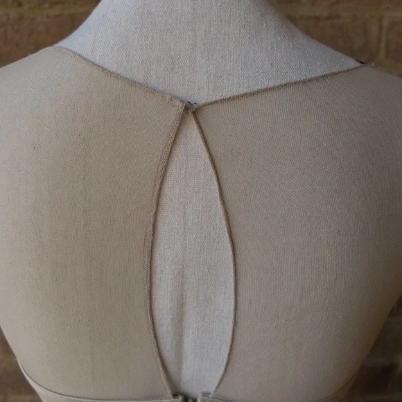 Xscape tiered elegant evening gown with mesh bodice - Picture 12 of 13